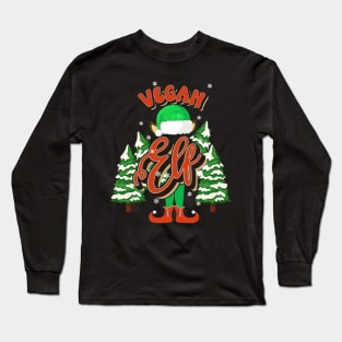 VEGAN ELF CHRISTMAS Long Sleeve T-Shirt